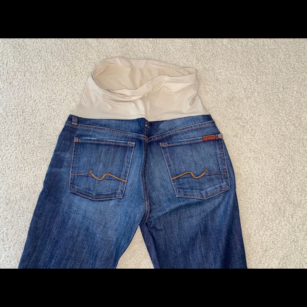 Seven 7 for all mankind maternity denim jeans 31